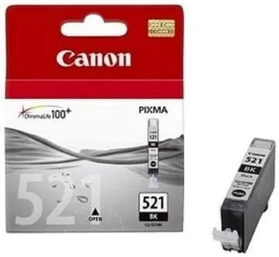 Produktbild von Canon CLI-521BK Tinte Schwarz, Schwarz, Tinte auf Pigmentbasis, 1 Stück(e)