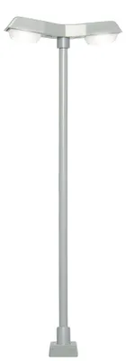 Immagine prodotto di Viessmann 60971 H0 Lampione moderno, doppio, presa di contatto, 2 LED bianchi