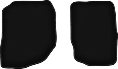 Zdjęcie produktu dla Wielganizator dywaniki welurowe przednie do Dodge Durango II SUV (2002-2010) - czarne dywaniki samochodowe BASIC komplet (2 szt.)