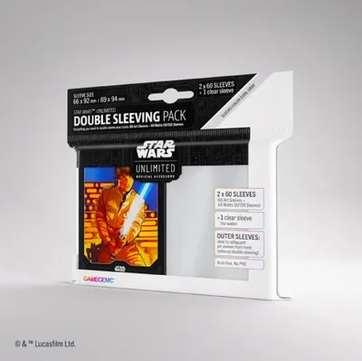 Produktbild von Gamegenic Star Wars: Unlimited Art Sleeves Double Sleeving Pack Luke Skywalker