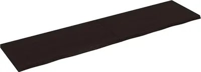 Obrázek produktu pro vidaXL Vanity top tmavě hnědý 200x50x(2-4)cm masiv