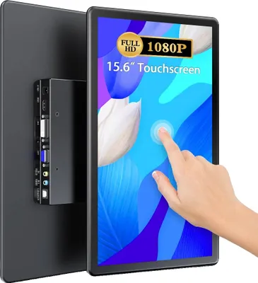 Obrázok produktu pre Dotykový prenosný monitor, 15,6 palca, 1080P IPS displej, zástrčka EÚ