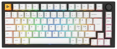Productafbeelding van Mechanisch Toetsenbord 75% Layout - Lineaire Switches - Aluminium Behuizing - Zwart