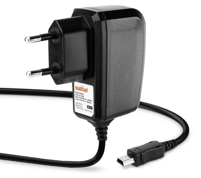 Produktbild von subtel GPS Ladegerät kompatibel mit Garmin Edge Drive DriveAssist DriveSmart Nüvi Oregon eTrex GPSMAP Navigator Ladekabel Mini USB Netzteil Navigationsgerät Auflader 2A / 2000mA Anschluss Stecker