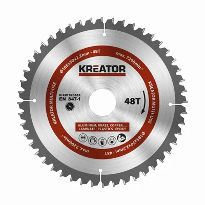 Image de 1 lame de scie circulaire 185 mm 2,2 mm 48 dents - alésage 30 mm