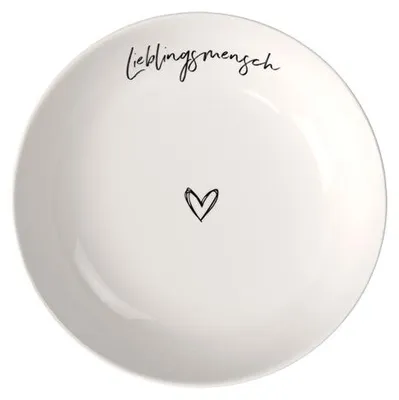 Produktbild von Villeroy & Boch Statement Schale flach Liebingsmensch 18,5cm