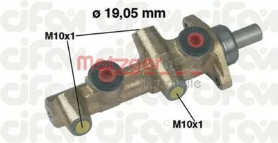 Produktbild von METZGER 202-138 Bremszylinder Hauptbremszylinder passend für MERCEDES-BENZ Stufenheck (W123) S-Klasse Limousine (W126) SL (R107) W123 Coupe (C123)