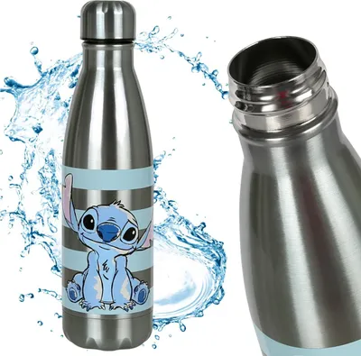 Obrázek produktu pro DISNEY Stitch Termální láhev na vodu, láhev z nerezové oceli, láhev 450 ml