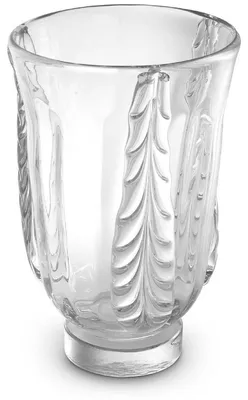 Produktbild von Casa Padrino Luxus Deko Glas Vase Ø 24,5 x H. 35 cm - Elegante mundgeblasene Blumenvase - Deko Accessoires