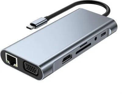 Obrázek produktu pro INF Multifunkční adaptér 11 v 1 USB C Hub – Připojte více zařízení