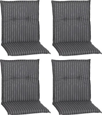 Produktbild von 4er Set Belm M050 graues Polster mit weißen Streifen