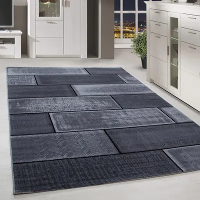 Obrázek produktu pro Homebyhome Moderní Designový Koberec do Obývacího Pokoje Trendový Vzor Krátký Vlas Obdélníkový M?kký a Snadná Údržba, Velikost: 120x170 cm