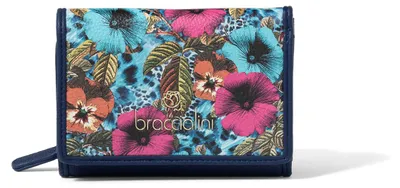 Produktbild von Braccialini Damen-Geldbörse, mehrfarbig, mit Reißverschluss und Druckknopf