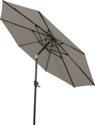 Produktbild von Siena Garden Bosco Mittelstockschirm anthrazit/taupe 300cm Gestell Aluminium anthrazit, Bezug 100% Polyester UPF50+