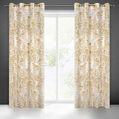 Produktbild von Vorhang HARIET N gelb 140x250 cm Ösen Ösenvorhang