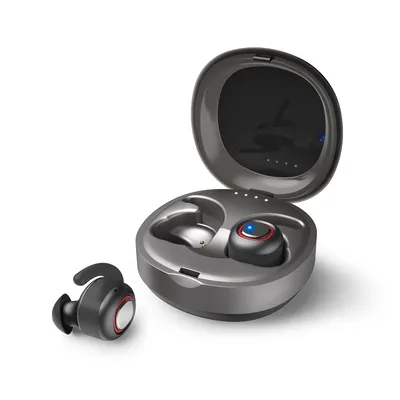 Zdjęcie produktu dla Bezprzewodowe słuchawki stereo Dodocool z wbudowanym mikrofonem | Funkcja głośnomówiąca | Redukcja szumów | Obsługa Siri i Asystenta Google, kolor czarny
