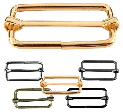 10 Regulatoren, Gurtverschieber, Verkürzer, Schnalle, 17 x 38mm gold