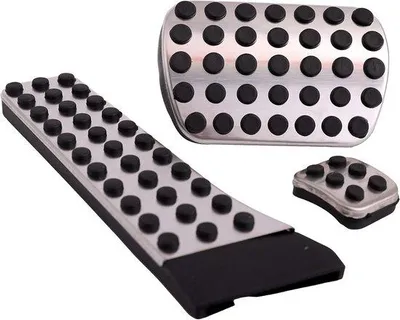 Image de Kit de pédales d'accélérateur et de frein automatiques avec repose-pieds en aluminium pour un meilleur maintien