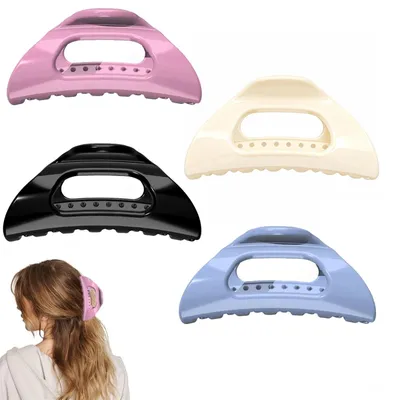 Image de Lot de 4 pinces à cheveux en silicone souple pour la décoration des cheveux