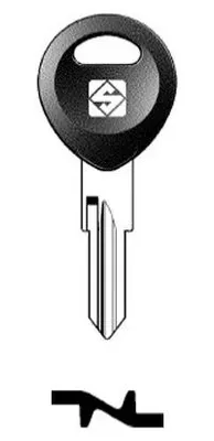 Produktbild von Silca ZD24RD Rohling-Schlüssel Stahl silber