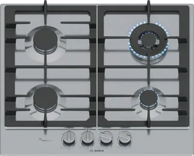 Immagine prodotto di Bosch Serie 6 PCH6A5I90 Piano cottura a gas 60 cm 4 fuochi Acciaio Inox Venduto come Grado B 4242005495962