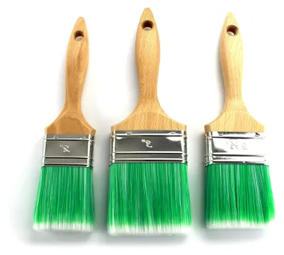 Produktbild von Pinsel Set Lackierpinsel Flachpinsel Flächenstreicher 2" 2,5" 3" Farbe Malen ® Set 2