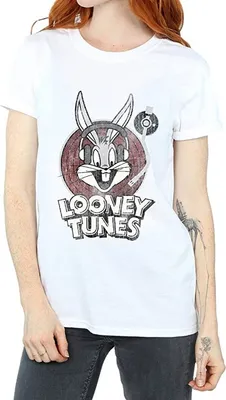 Produktbild von Looney Tunes - T-Shirt Logo für Damen BI1440 (L) (Weiß)