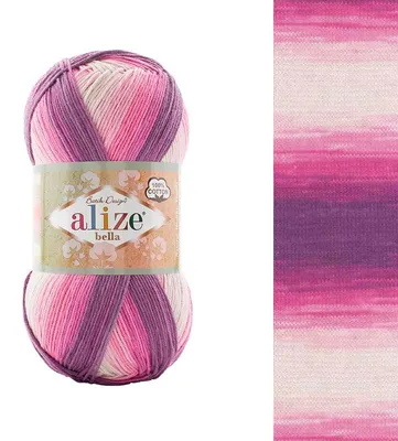 Obrázek produktu pro Alize Bella Batik 3302 bavlněná příze 100 g/360 m, OEKO-TEX