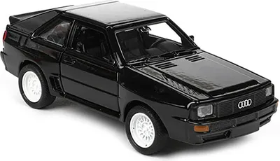 Image de Audi Sport Quattro 11,5cm Modèle réduit de voiture en métal Voiture jouet Véhicule Cadeau Enfants Jouet 41 (Noir)