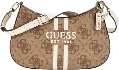 Immagine prodotto di GUESS Borse Borsa a tracolla in ecopelle Noelle II Top Zipper Borsa a tracolla logo latte
