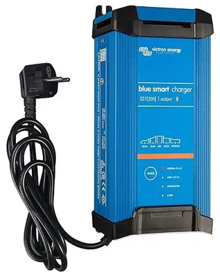 Produktbild von Blue Smart Batterie Ladegerät 12-Volt 20 Ampere 230V - Autobatterie Ladegerät - Batterieerhaltungsgerät und Desulfator - IP22 Geschützt - Bluetooth - Einzelausgang - CEE 7/7