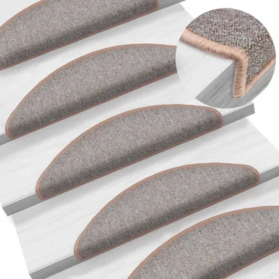 Obrázek produktu pro The Living Store Rohožky 10 ks 56x17x3 cm světle hnědá