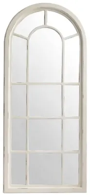 Obrázek produktu pro Casa Padrino zrcadlo ve venkovském stylu, starožitná bílá 70 x 4 x v. 160 cm - Ručně vyráběné nástěnné zrcadlo v ošumělém vzhledu