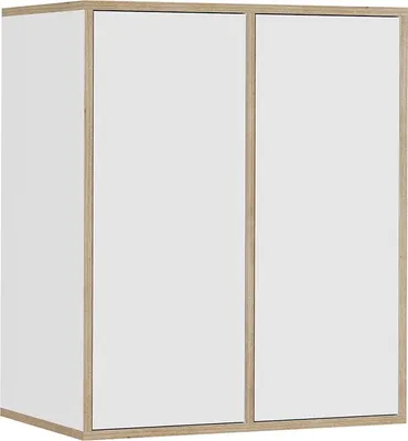 Obrázok produktu pre Nástenná polica Vicco Tetrix biely 63 x 75 cm s 2 dverami, Model 56542
