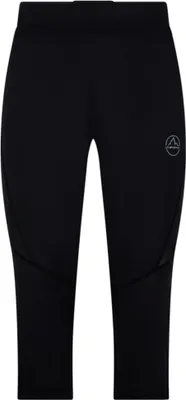 Schwarze 3/4-Laufhose "Triumph Tight 3/4 M" von La Sportiva; geeignet für Herren.