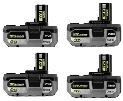 Image de Batterie lithium-ion, capacité de 8000 mAh, compatible avec plusieurs outils, lot de 4 batteries de 8,0 Ah