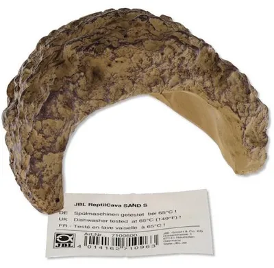 Productafbeelding van JBL ReptilCava Sand terrariumgrot | zandkleurige schuilgrot steenlook | Small | Large | Extra Large Small