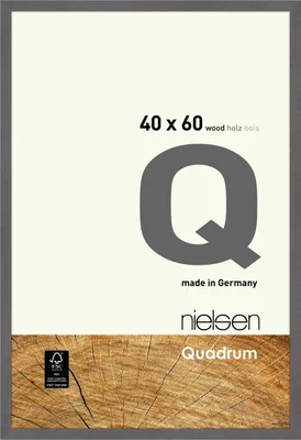 Produktbild von nielsen Holz Bilderrahmen Quadrum, 40x60 cm, Grau