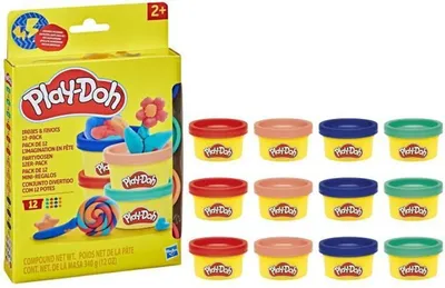 Produktbild von Play-Doh Partydosen 12er-Pack, 2 Jahr(e), Polypropylen (PP), Polyethylen, 12 Stück(e)