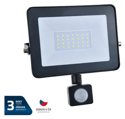 Obrázek produktu pro LED reflektor GETI GLF30P 30W s PIR čidlem