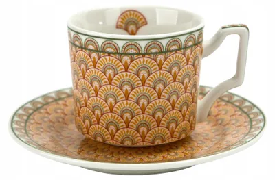 Produktbild von Duo Solis Espresso-Tassen Set mit Untertassen 120 ml Porzellan