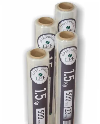 Produktbild von 4x Stretchfolie Wickelfolie transparent 1,5Kg, Breite 500mm