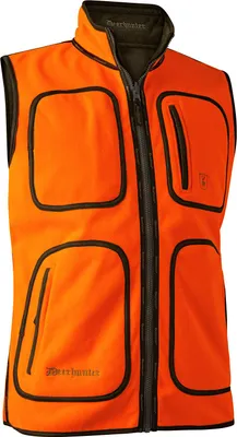 Produktbild von Deerhunter Herren, Gamekeeper Wendbare Fleece Weste, Jagdweste, Farbe:Safety Orange, Größe:3XL