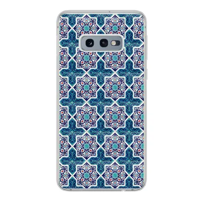 Produktbild von MuchoWow® Handyhülle Schutzhülle Hülle für Samsung Galaxy S10e Ein marokkanisches Mosaikfliesenmuster, bei dem hauptsächlich die Farbe Blau verwendet wird Silikon Softcase Handy Hülle - Handy