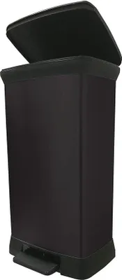 Produktbild von Kunststof Pedaalemmer 50L Schwarz - Weicher Verschluss