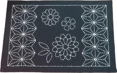 Immagine prodotto di Confezione di ricami Sashiko Olympus "tovaglietta", tessuto stampato, 24x34cm, originale dal Giappone