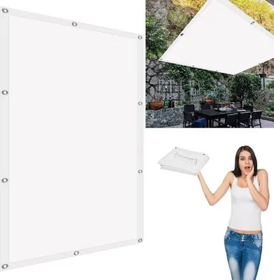 Productafbeelding van Rechthoekig Zonnescherm Zeil 2.9x3.9m - UV-Bestendig en Scheurvast Schaduwdoek voor Tuin en Terras
