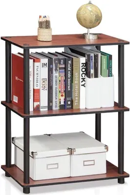Image de Bibliothèque, étagère moderne, rangement pour livres, 29 cm (P) x 59,9 cm (L) x 74,9 cm (H)