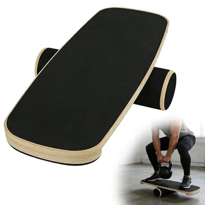 Image de Planche d'équilibre en bois pour l'entraînement de la coordination et de la stabilité