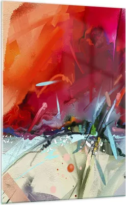 Produktbild von Bilder auf glas - Einteilig - Abstraktion modern - 70x100cm - Glasbilder - Wandbilder - Bilder - zum Aufhängen bereit - Wanddekoration aus Glas - Glas Bilder - Wandbild auf Glas - GPA70x100-4036
